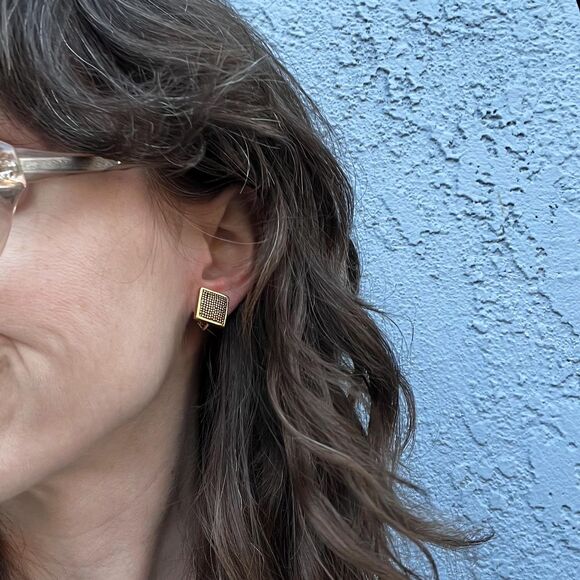 Vintage Clip On Earrings Set with Napier, Lisner, Agate Womens Mid Century - Picture 6 of 7